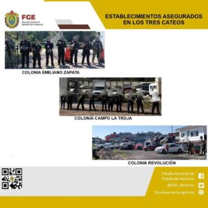 FGE asegura varios inmuebles, tras realizar operativos