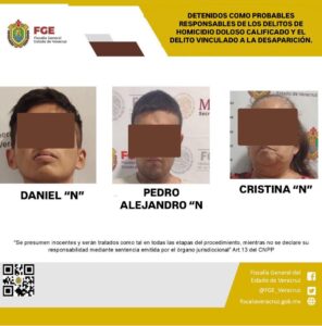 Tres detenidos por homicidio doloso en contra de Alexis Noé