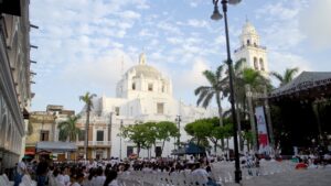 Apagón en el centro histórico de Veracruz