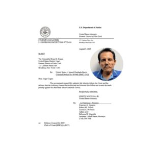 Ismael “El Mayo” Zambada libra la pena de muerte en EUA