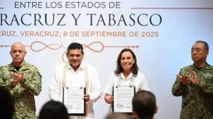 Veracruz y Tabasco firman convenio de coordinación en seguridad