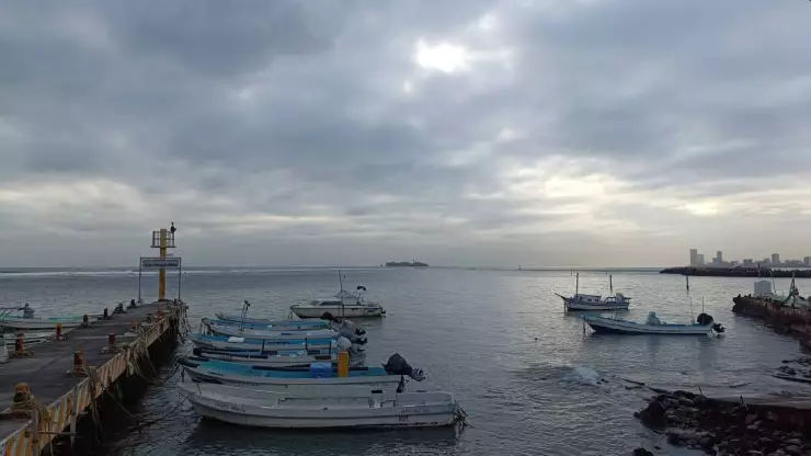 Condiciones del clima en Veracruz ante la llegada de un frente frío