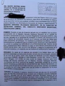 Denuncian a líder sindical del SIMEV por presunta solicitud de 400 mil pesos a cambio de una plaza