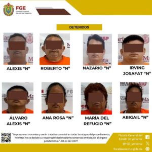 Aprehenden a ocho presuntos responsables de desaparición