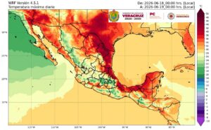 Surada mantendrá ambiente extremo y lluvias aisladas en Veracruz