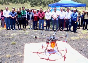 Las Vigas participa en reforestación de 150 hectáreas con drones
