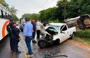 Accidente en Agua Dulce deja cuatro personas muertas