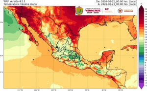 Veracruz tendrá calor y lluvias aisladas