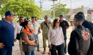 Nahle coordina atención por incendio en Jáltipan