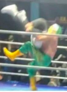 Muere réferi tras recibir un martinete durante función de lucha libre en Hidalgo
