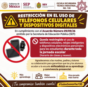 Veracruz: primera secundaria que prohíbe el uso de celulares