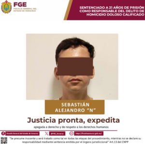 Condenan a 21 años por homicidio en el puerto de Veracruz