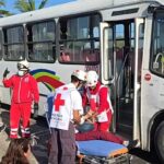 Chocan dos autobuses en la carretera Veracruz – Xalapa