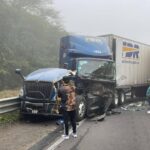 Tres accidentes en la autopista La Tinaja-Cosoleacaque debido a la neblina