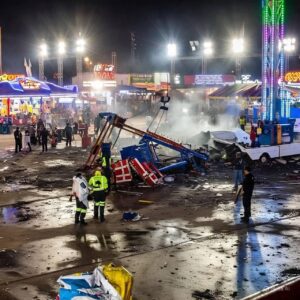 Tragedia en feria de El Carmen, Nuevo León, cae juego mecánico