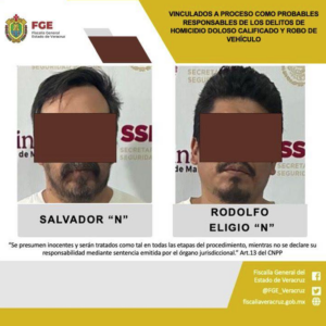 FGE ratifica prisión preventiva contra presuntos responsables de doble homicidio y robo de vehículo en Coatepec