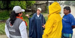 Las lluvias han dejado afectaciones,dos fallecidos y miles de damnificados; Rocío Nahle