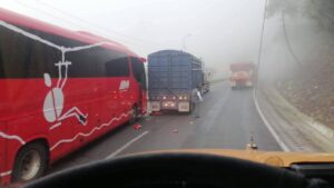 Choque múltiple en la autopista Orizaba–Puebla