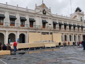 Cierres en el centro de Xalapa por informe de Rocío Nahle