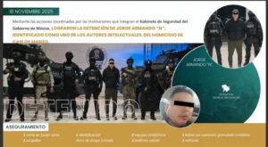 Detienen a uno de los autores intelectuales del asesinato de Carlos Manzo, confirma Omar García Harfuch