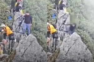 Turista cae tras intentar tomarse Selfie en China