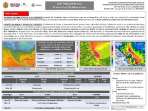 Emiten Alerta Gris en Veracruz por frente frío; prevén lluvias intensas y evento de Norte violento