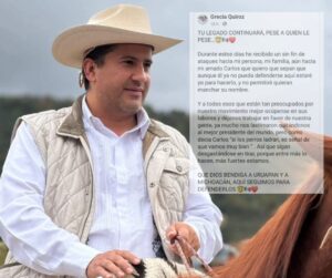 Se cumple un mes del asesinato de Carlos Manzo