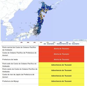 Sismo de 7.6 sacude a Japón; hay alerta de tsunami