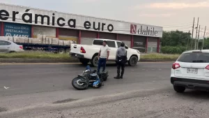 Choque múltiple en la Veracruz-Xalapa; un motociclista herido