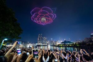 ¿Viste el video? Así fue como miles de drones en China baten récord Guinness +Video
