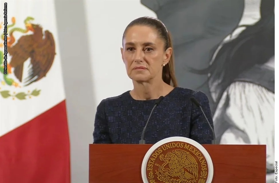 Claudia Sheinbaum y Adán Augusto López en Palacio Nacional