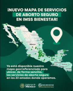 Secretaría de Salud presenta mapa de servicios de aborto seguro en IMSS Bienestar