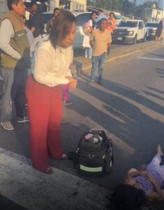 Nahle interviene tras atropellamiento de madre e hija