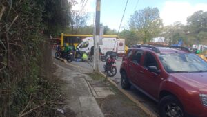 ACCIDENTE VIAL en Arco Sur; estudiante del Tecnológico resulta lesionado