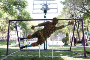 CDMX se prepara con arte verde y topiarios rumbo al Mundial 2026
