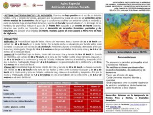Aviso Especial por Surada en Veracruz