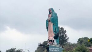 Escultura de la Virgen de Guadalupe orgullo de Yecuatla