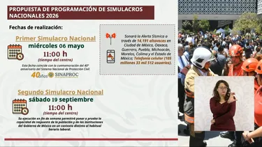Calendario oficial de simulacros sísmicos 2026 en México