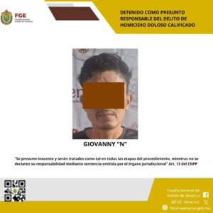 Presentan ante juez a presunto autor de triple homicidio en El Castillo