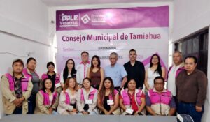 INE Veracruz entrega documentación y materiales para la Jornada Electoral del 29 de marzo en Tamiahua