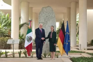 Sheinbaum y Steinmeier estrechan lazos en Cancún
