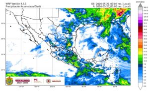 Altas temperaturas continuarán en Veracruz con lluvias vespertinas en zonas montañosas