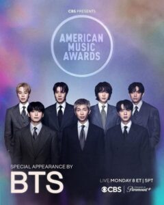 BTS tendrá una aparición especial en vivo en los American Music Awards 2026