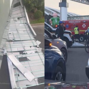 Colapsa parte del techo del Aeropuerto Internacional de la Ciudad de México