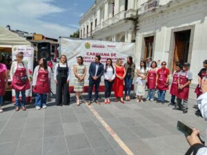 Inauguran caravana agropecuaria en Coatepec