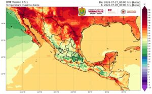 Canícula 2026 ya tiene presencia al norte de Veracruz