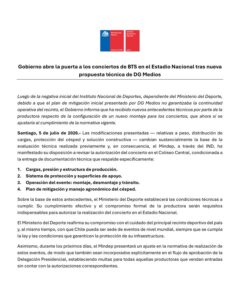 Cambios permitirían conciertos de BTS en Chile