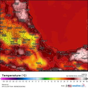 Veracruz mantendrá ambiente caluroso y tendrá lluvias