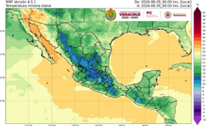 Prevén tormentas aisladas y calor en Veracruz