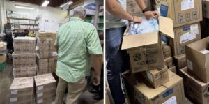 Supervisan entrega de insumos en el CAE de Xalapa